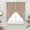 Beige, variant on Black Pure Color Swag Valances for Windows, Kitchen Curtains 36 Inch Length 2 Panels Set, Aesthetics Contemporary Luxury Short Curtains for Small Windows Rod Pocket Cafe Curtains Drapes 28"x36"