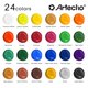 thumbnail image 2 of Set de pintura acrílica Artecho de 24 colores, 59 ml, con 12 pinceles, 2 of 6