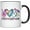 Black Handle, variant on YouNique Designs Peace Love Hair Stylist Coffee Mug, 11 Ounces, Mug for Hairdresser, Hairstylist Cup for Women (Black Handle)
