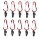 thumbnail image 1 of Clips de abrazadera de toldo Clip de lona Abrazadera a prueba de viento con mosquetón Juego de abrazaderas de toldo para toldos Camping al aire libre Caravana Toldos Carpa Accesorios Negro 10PCS Zhivalor WMPH-1720, 1 of 9