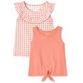 thumbnail image 1 of Toddler Girls Print Ruffle Tank Top 2-Pack, 1 of 2