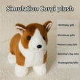 thumbnail image 3 of Realistic Corgi Dog Plush Stuffed Animal Soft Plush Dog Pillow Doll Fluffy Puppy Toy Birthday Gift, 3 of 6