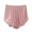 Pink, variant on Hfnxid Pj Shorts for Women,Women's Large Size Solid Color Plus Home Pants Thin Casual Five Quarter Pants Sleeping Pants