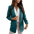 thumbnail image 2 of Qeaghou Womens Blazers for Work Professional Lightweight Long Sleeve Work Office Casual Jackets, 2 of 7