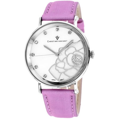 Christian Van Sant Women's Fleur Watch Quartz Mineral Crystal CV2213