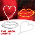 thumbnail image 3 of FloHua Mothers Day Gifts LED neon sign night light lip light wall decoration Christmas Wedding, 3 of 3