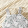 thumbnail image 6 of Odeerbi Baby Girls Clothes Toddler Jumpsuit Outfit Easter Rabbit Print Jumpsuits Cartoon Printing Strap Romper Pants Light Blue, 6 of 7