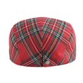 thumbnail image 4 of Minzimin Mens Adjustable Colorful Striped Plaid Ivy Newsboy Cabbie Gatsby Golf Cap Flat Cotton Hat Thin Cap, 4 of 6