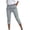 Gray-01, variant on Women's Slim Fit High Waisted Capri Pants Suit fabric Trousers with Side Pockets, Solid Color for Office Work