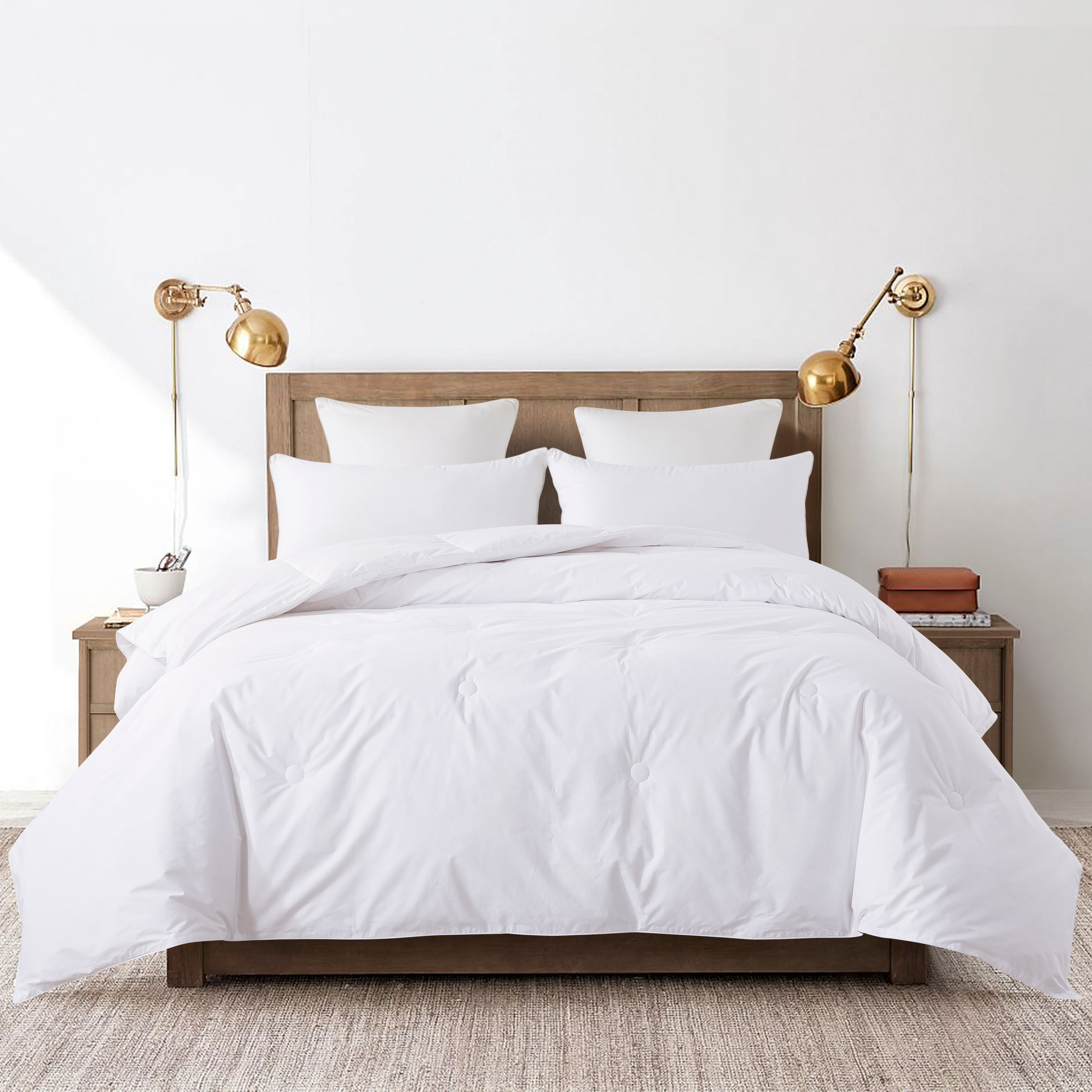 Button Stitch Down Alternative Comforter - King - Dewist