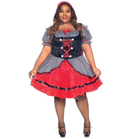 Halloween Women's Darling Miss Red Costume, by Wonderland Costumes, 1X