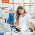 thumbnail image 2 of VEVOR Gravity Feed Steam Iron 1000W Gravity Feed Iron with 3.5 L Tank Electric, 2 of 9