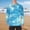 Beige-G, variant on Men's Lightweight Printed Round Neck Pullover, Breathable Long Sleeve Fishing Beach Swim Shirt Blue-C XL