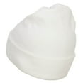 thumbnail image 2 of Mini Lips Embroidered Long Beanie - White OSFM, 2 of 5