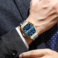 thumbnail image 2 of POEDAGAR Luxury Men Stainless Steel Quartz Watch Luminous Waterproof Date Watch, 2 of 5