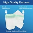 thumbnail image 4 of CLEANIS 9538534 Carebag Toilet Bowl Liner, 4 of 9