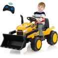 thumbnail image 1 of OLAKIDS Kids Ride on Car, 12V Electric Excavator Vehicle Construction Truck with Remote Control, Adjustable Bucket, Toddlers Battery Powered Bulldozer Tractor with 2 Speeds, Music, Bluetooth, USB, MP3, 1 of 9