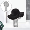 thumbnail image 3 of Soporte de peluca para sombrero, soporte portátil para cabeza de peluca, soporte para peinar peluca, exhibición de cabello , Mujer Negro Yinane Expositor de sombreros con soporte para pelucas, 3 of 7