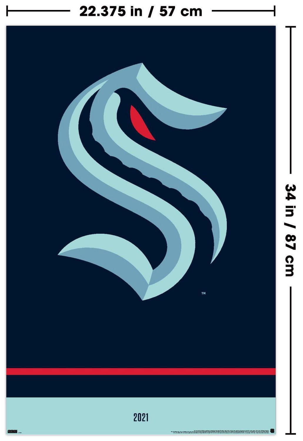 Logo 21 du Kraken de Seattle de la LNH