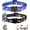 Black+Blue, variant on Minzimin 2Pcs Breakaway Cats Collars Cat Collars for Boy & Girl Cats Moons Adjustable Kitten Collars with Bell & Pendant Glow in The Dark