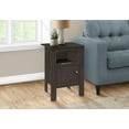 thumbnail image 1 of Monarch Specialties  Table D'appoint, Coté, Bout, Table De Nuit, Lampe, Rangement, Salon, Chambre À Coucher, Stratifié Brun, Transitionnel, 1 of 4