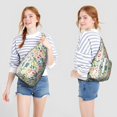 thumbnail image 4 of Autumn Leaves Shoulder Sling - Seasonal Maple & Flower Pattern, Fashionable Anti-Theft Daypack, 4 of 4