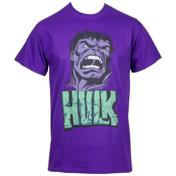 Incredible Hulk 810343-medium Attack Mens T-Shirt, Purple - Medium