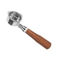 thumbnail image 4 of 51mm Bottomless Portafilter Stainless Steel 3 Ears Bottomless Filter Holder Portafilter with Wooden Handle for Coffee Machine Replacement Part Style 4, 4 of 12