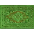 thumbnail image 1 of Ahgly Company Indoor Rectangle Medallion Green Traditional Area Rugs, 2' x 4', 1 of 1