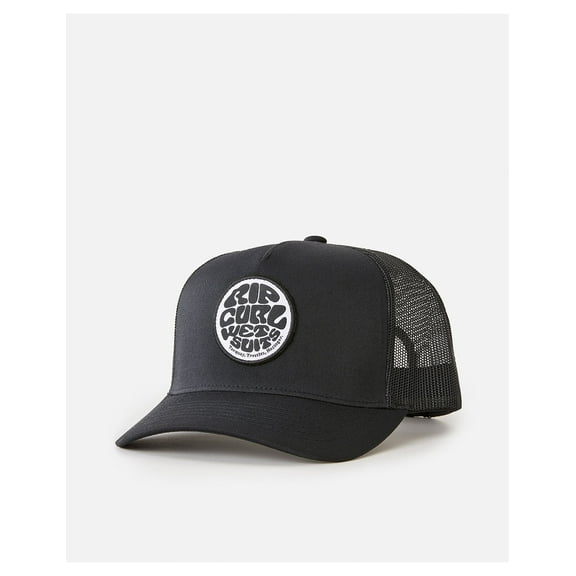 Rip Curl Wetsuit Icon Trucker Hat Black Black Snapback