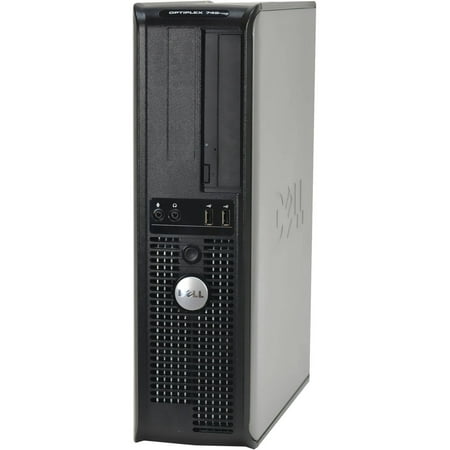 Refurbished Dell 745 Desktop PC with Intel Core 2 Duo Processor, 4GB Memory, 250GB Hard Drive and Windows 10 Pro (Monitor Not Included)