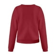 thumbnail image 5 of ZZwxWA Christmas Womens Sweater Hoodless Comfy Women's Pullover Sweatshirt Blouse Long Sleeve Womens Sweatshirt Red Wine Glass Print Casual Tops Crewneck Shirts Cleanance Sale, 5 of 7