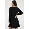 thumbnail image 3 of Vestido con olan Roman Fashión /Juvenil, 1270 (Negro) negro CH Roman Fashion V-ST-1270-NEGRO, 3 of 6