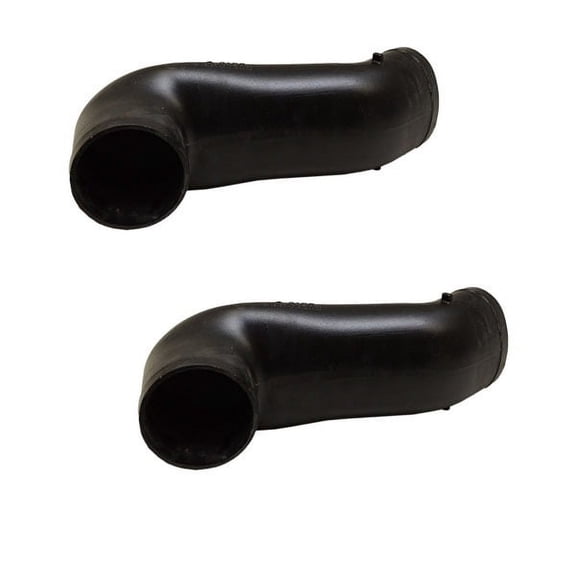 Mercury Quicksilver 8M2004004 Black 4 Inch Boat Intermediate Exhaust Elbow / Riser (Pair)