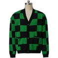 thumbnail image 2 of Anime Demon Kamado Tanjirou Sweater Cardigan Men's Tanjirou Cardigan Top Coat Outfit, 2 of 7