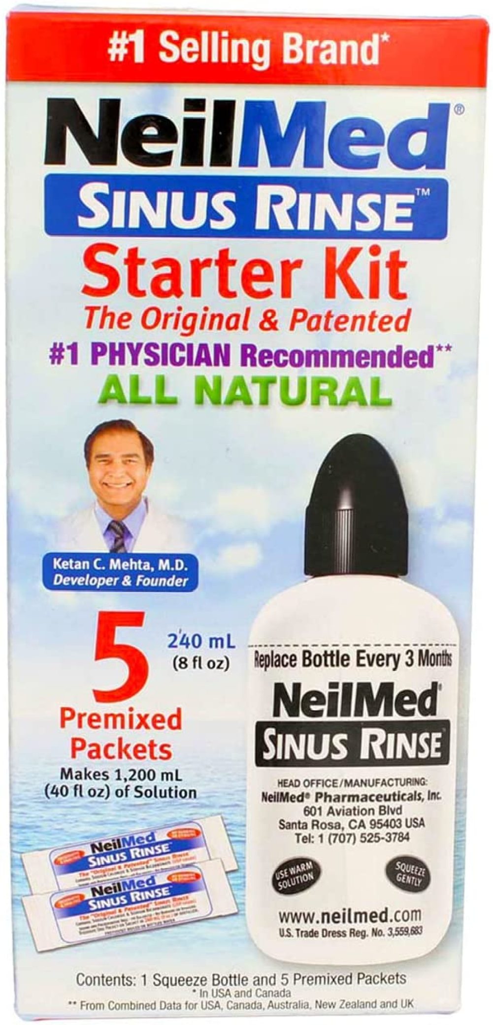 NeilMed Sinus Rinse Starter Kit 1 Each (Pack of 6)