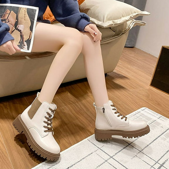 Weloille Hidden High Heel Zipper Wedge Boots, Vintage Calf Boots Women's Leather Women's Shoes Vintage Western Flat Boots, Calf Boots Women's Flat Boots