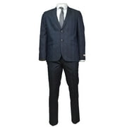 New Brooks Brothers Mens Dark Blue Plaid Two Piece Suit Sz 44R 36W x 32L 0645-1