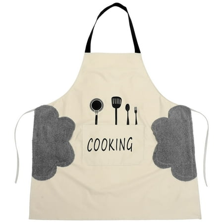 

Unisex Apron with Pocket Cooking Kitchen Grease Proofing Cooker Apron Chef Apron