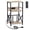 Greige-15.8" W x 11.8" D, variant on Record Player Stand Rustic Brown 15.8" W x 11.8" D 3-tier Vinyl Storage Side Table