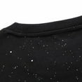 thumbnail image 6 of Sequin Holiday Party Tops For Men Crew Neck Loose Fit Short Sleeve Sparkly T Shirts Casual Comfortable Carnival Shiny Tee Pullover Outfits Black M, 6 of 7