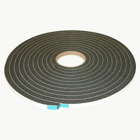 JVCC SCF-01 Single Coated PVC Foam Tape: 1/2 in. thick x 1/2 in. x 25 ft. (Black)