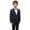 Black, variant on Boy's Grey Solid Knite Blazer Jacket