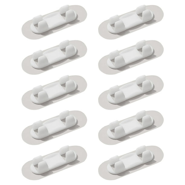 10 clips para cables, prácticos organizadores de cables para el hogar, accesorios organizadores de cables.