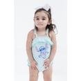 thumbnail image 6 of Disney Lilo & Stitch Baby Girls' 2-Pack Short Sleeve and Sleeveless Bubble Romper Set Blue and Pink Stitch, 6 of 10