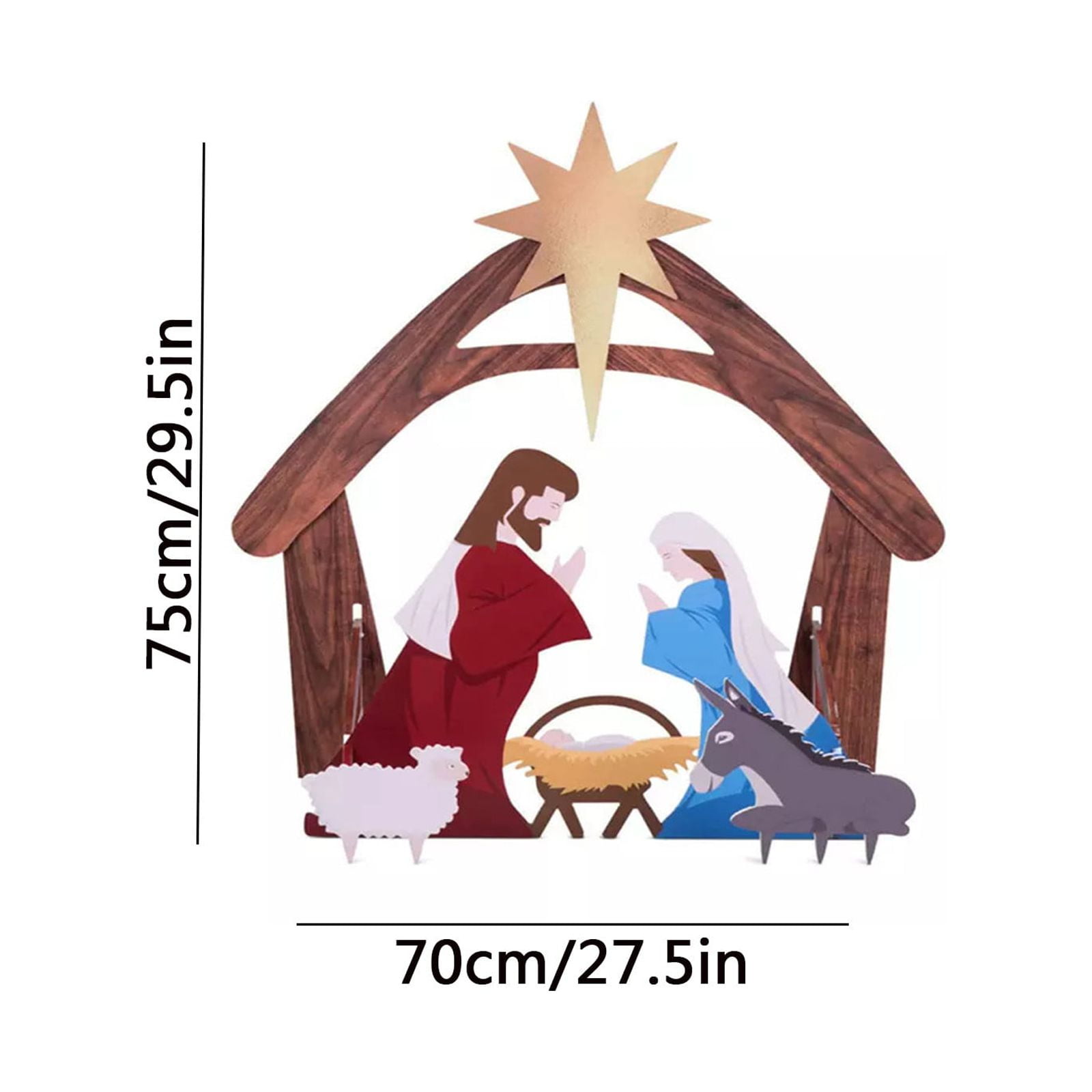 Holy Night Outdoor Christmas Nativity Set