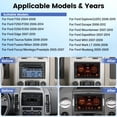 thumbnail image 2 of Car Radio for Ford F150 F250 F350 Fusion Edge Explorer Expedition 2004-2014, 7inch 1080p IPS Touchscreen Stereo with Wireless Carplay Android Auto GPS WiFi FM/RDS, 2 of 7