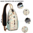 thumbnail image 2 of Crossbody Sling Backpack for Women Men Deep-sea Fish Draft Shoulder Sling Crossbody Casual Chest Bag for Travel Sports Running Hiking, 2 of 6