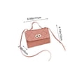 thumbnail image 3 of Bolso de hombro de cuero de PU pequeño y acolchado acolchado mini acolchado para mujer, con asa superior y cerradura metálica para uso cotidiano casual, 3 of 6