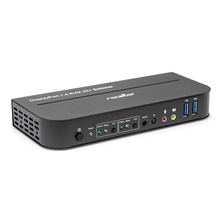 Rocstor Solid KVM SK05 DisplayPort 1.4 and USB 3.0 2?1 KVM Switch